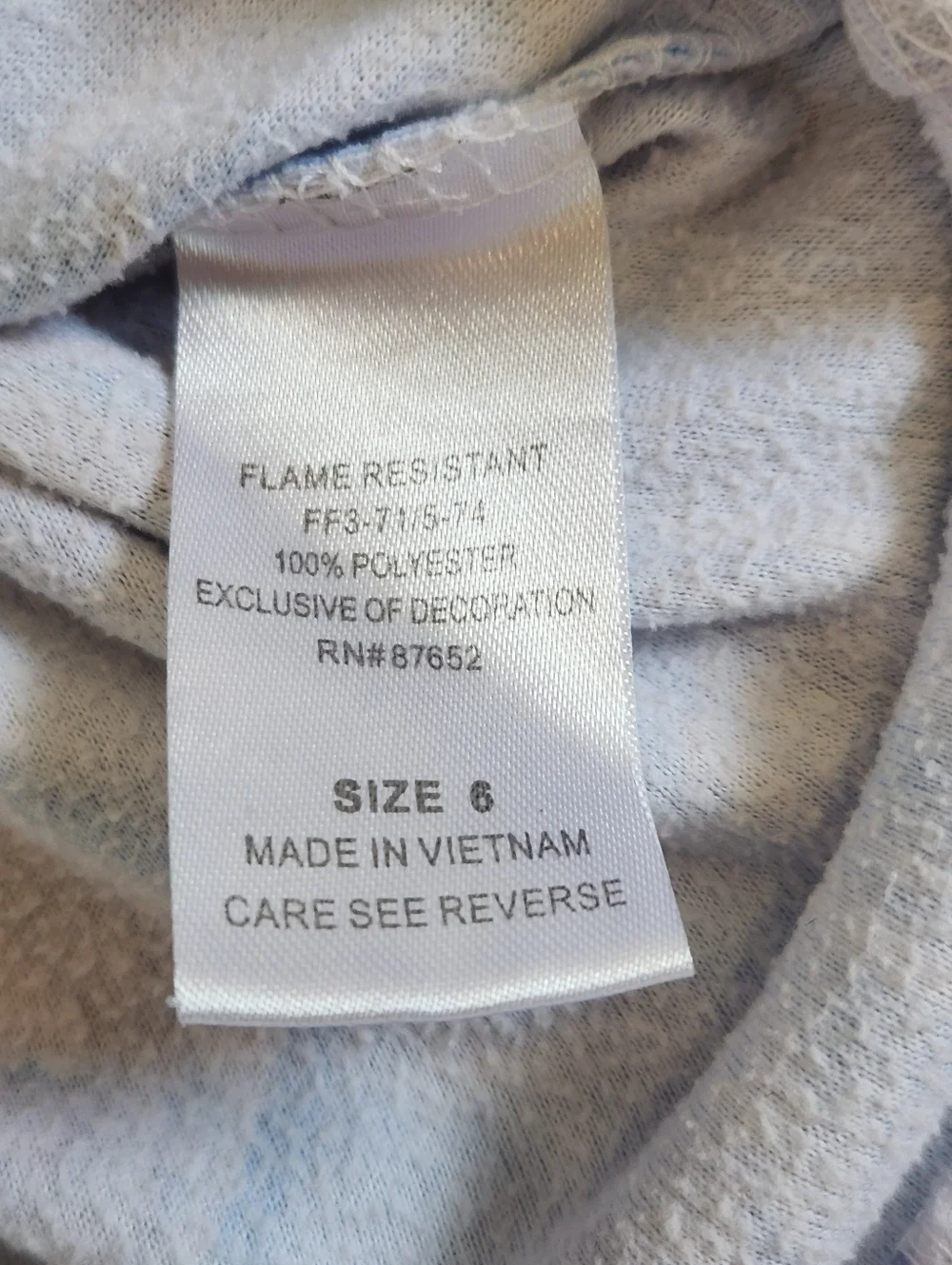Disney Princess Frozen II Elsa Girl's 6 Flannel Nightgown - Picture 5 of 8